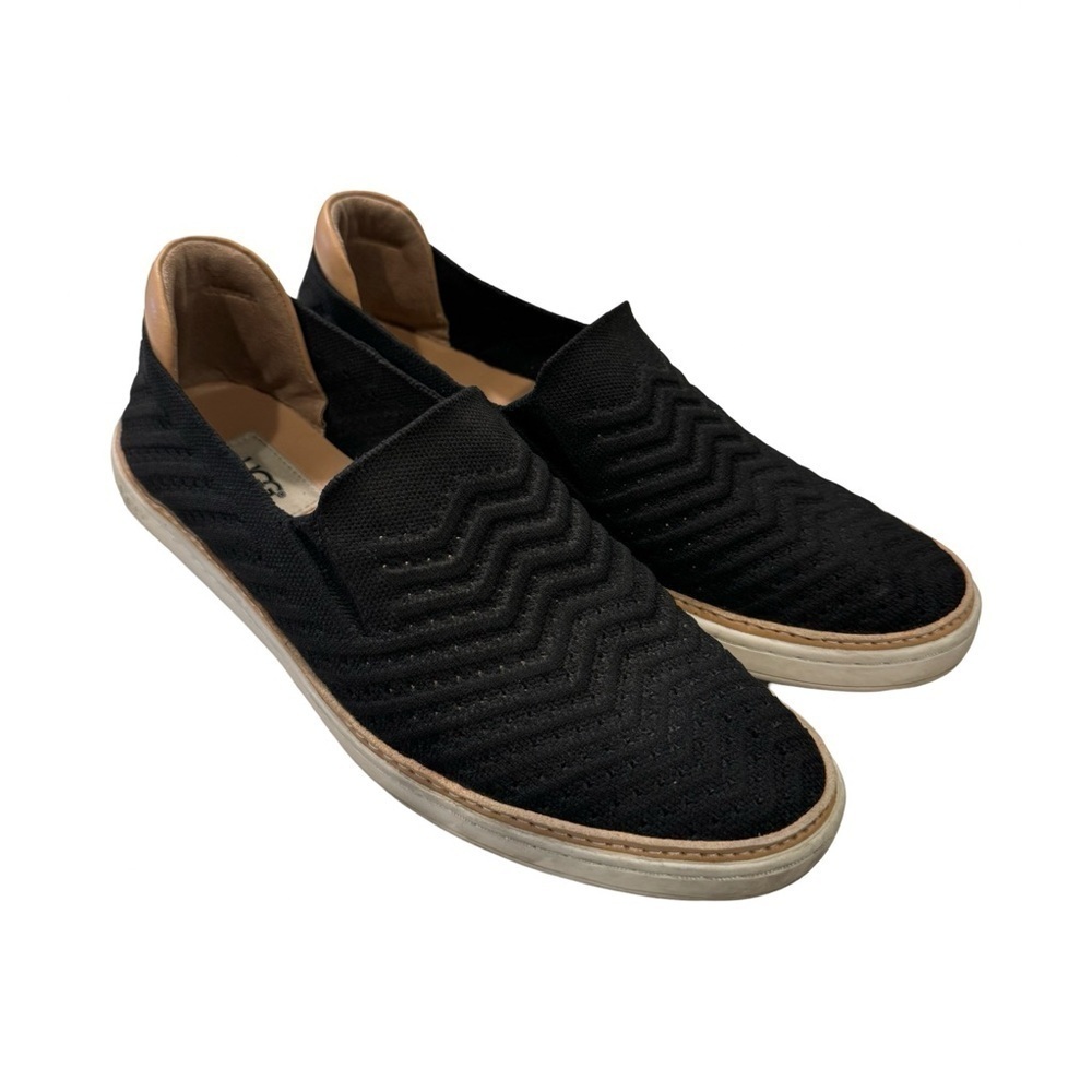 UGG Sammy Chevron Slip On Sneakers US 9 Black EUC